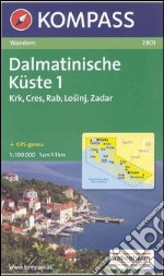 Carta escursionistica n. 9001. Croatia. Dalmatinische Küste 1:100.000.Adatto a GPS. Digital map. DVD-ROM. Vol. 1: Krk, Cres, Rab, Losinj, Zadar libro