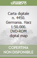 Carta digitale n. 4450. Germania. Harz 1:50.000. DVD-ROM digital map libro