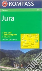 Carta escursionistica e stradale n. 128. Jura. Adatto a GPS. Digital map. DVD-ROM libro