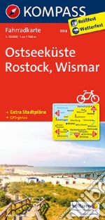 Carta cicloturistica n. 3018. Ostseeküste, Rostock, Wismar 1:70.000. Adatto a GPS. Digital map. DVD-ROM libro