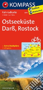 Carta cicloturistica n. 3019. Osteeküste, Barss, Rostock 1:70.000. Adatto a GPS. Digital map. DVD-ROM libro