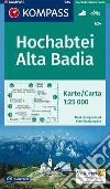 Carta escursionistica n. 624. Alta Badia-Hochabtei 1:25.000. Adatto a GPS. Digital map. DVD-ROM libro
