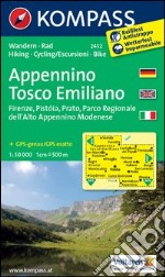 Carta escursionistica n. 2452. Appennino Tosco Emiliano. Adatto a GPS. Digital map. DVD-ROM libro