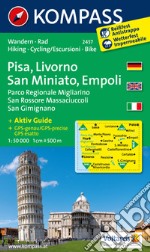 Carta escursionistica n. 2457. Pisa, Livorno, San Miniato, Empoli