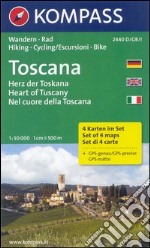 Carta escursionistica n. 2440. Nel cuore della Toscana-Herz der Toscana. Adatto a GPS. Digital map. DVD-ROM libro