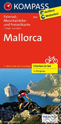 Cartina ciclistica n. 3500 Mallorca. Set di 2 cartine. Ediz. multilingue libro