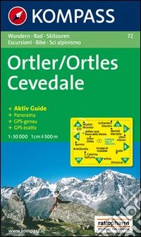 Wanderkarte n. 72. Ortles-Cevedale