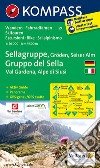Carta escursionistica n. 59. Gruppo del Sella, Val Gardena, Alpe di Siusi-Sellagruppe, Gröden, Seiser Alm 1:50.000. Ediz. bilingue libro