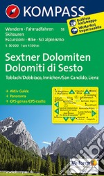 Wanderkarte n. 58. Sextner Dolomiten libro