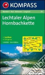 Carta escursionistica n. 24. Austria. Tirolo. Dall'Arlberg al massiccio del Wilder Kaiser. Lechtaler Alpen-Hornbachkette 1:50.000. Adatto a GPS. DVD-ROM digital map. Ediz. bilingue libro