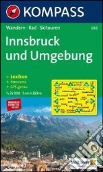 Carta escursionistia n. 036. Austria. Tirolo... Innsbruck und Umgebung 1:35.000. Con carta panoramica. Adatto a GPS. DVD-ROM digital map. Ediz. bilingue libro