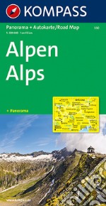 Carta stradale e panoramica n. 350. Alpen-Alps 1:50.000. Ediz. bilingue libro