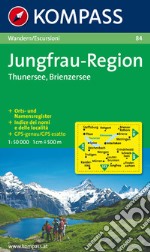 Carta escursionistica n. 84. Svizzera, Alpi occidentali. Jungfrau, Region, Thuner See, Brienzer See 1:50.000. Adatto a GPS. Digital map. DVD-ROM libro