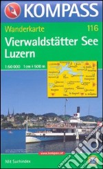 Carta escursionistica n. 116. Svizzera, Alpi occidentale. Vierwaldstätter See, Luzern 1:50.000. Adatto a GPS. Digital map. DVD-ROM libro