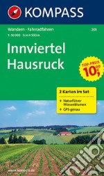 Carta escursionistica n. 201. Austria. Ad est delle Alpi. Vienna, Stiria... Innviertel, Hausruckwald 1:50.000 (set con due carte). Adatto a GPS. DVD-ROM digital map. Ediz. bilingue libro