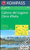 Carta escursionistica n. 626. Trentino, Veneto. Catena dei Lagorai, Cima d'Asta 1:25.000. Adatto a GPS. Digital map. DVD-ROM libro