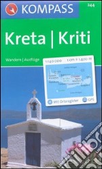 Carta escursionistica n. 244. Grecia. Kreta 1:140.000. Adatto a GPS. Digital map. DVD-ROM libro