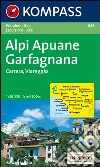Carta escursionistica n. 646. Toscana, Umbria, Abruzzi. Alpi Apuane, Garfagnana, Carrara, Viareggio 1:50.000 libro
