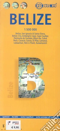 Belize. Map 1:500.000