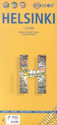 Helsinki. Map Borch 1:15.000