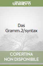 Das Gramm.2/syntax libro