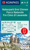 Carta escursionistica n. 047. Tre cime di Lavaredo 1:25.000. Ediz. tedesca, italiana e inglese libro