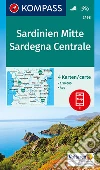 Carta escursionistica n. 2498. Sardegna Centrale 1:50.000 (set di 4 carte) libro