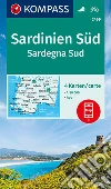 Carta escursionistica n. 2499. Sardegna Sud 1:50.000 (set di 4 carte) Ediz. italiana e tedesca libro