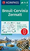 Carta escursionistica n. 87. Breuil-Cervinia, Zermatt 1:50.000. Ediz. multilingue libro