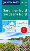 Carta escursionistica n. 2497. Sardegna Nord 1:50.000 (set di 4 carte). Ediz. italiana e tedesca libro