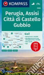 Carta n. 2464. Perugia, Assisi, Città di Castello, Gubbio. Ediz. italiana, inglese e tedesca libro