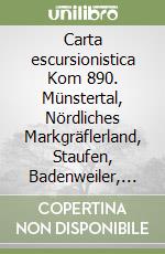 Carta escursionistica Kom 890. Münstertal, Nördliches Markgräflerland, Staufen, Badenweiler, Bad Krozingen libro