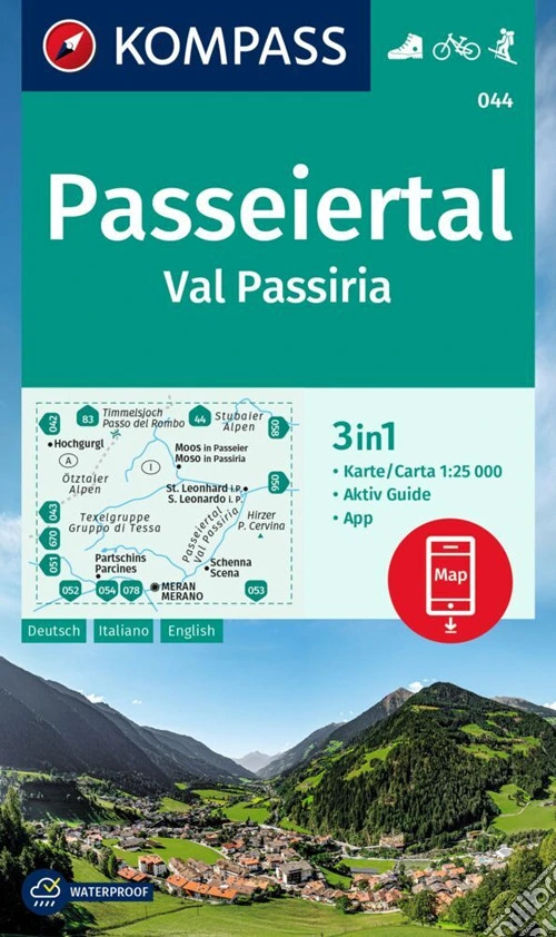 Carta escursionistica nr. 044. Passeiertal/Val Passiria
