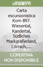 Carta escursionistica Kom 897. Wiesental, Kandertal, Südliches Markgräflerland, Lörrach, Schopfheim, Basel libro