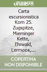 Carta escursionistica Kom 25. Zugspitze, Mieminger Kette, Ehrwald, Lermoos, Garmisch-Partenkirchen, Reutte libro