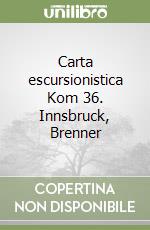 Carta escursionistica Kom 36. Innsbruck, Brenner libro