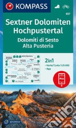 Cartina escursionistica n. 657 Dolomiti di Sesto, Parco Naturale Tre Cime libro