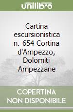 Cartina escursionistica n. 654 Cortina d'Ampezzo, Dolomiti Ampezzane libro