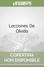 Lecciones De Olvido libro