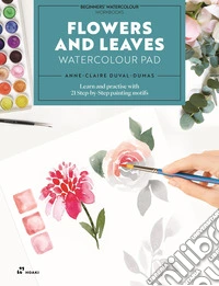 Flowers and leaves watercolour Pad libro