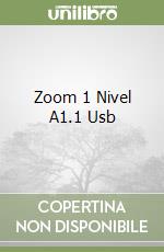 Zoom 1 Nivel A1.1 Usb libro