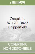 Croquis n. 87-120: David Chipperfield libro