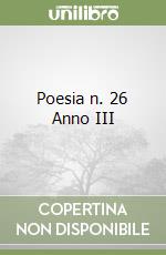 Poesia n. 26 Anno III libro