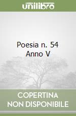 Poesia n. 54 Anno V libro