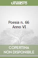 Poesia n. 66 Anno VI libro