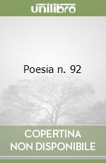 Poesia n. 92 libro