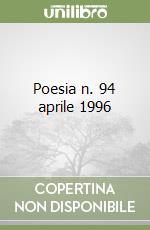 Poesia n. 94 aprile 1996 libro