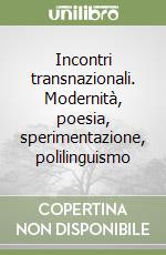 Incontri transnazionali. Modernità, poesia, sperimentazione, polilinguismo libro