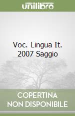 Voc. Lingua It. 2007 Saggio libro