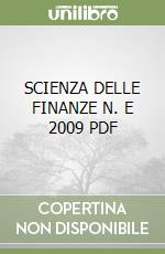 SCIENZA DELLE FINANZE N. E 2009  PDF libro